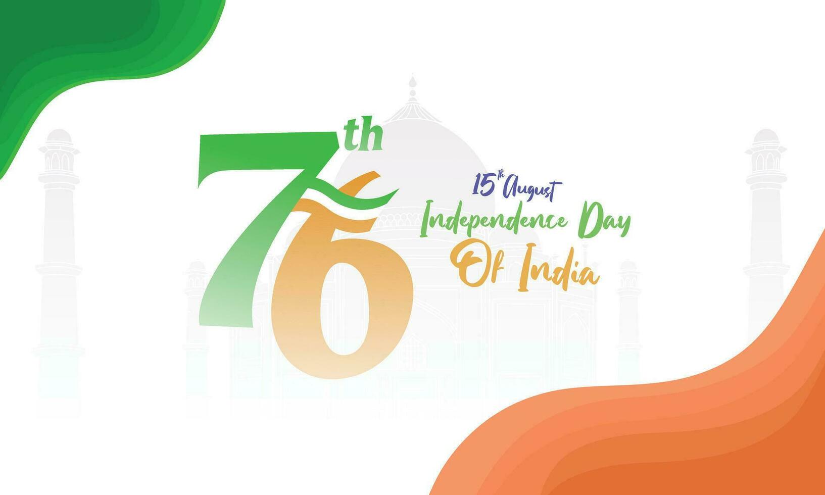 Happy Independence Day of India Background vector