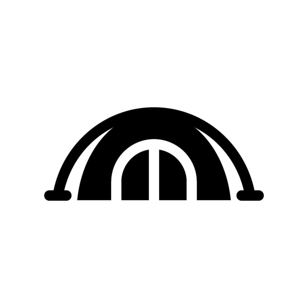 Dome Tent Icon Vector Symbol Design Illustration