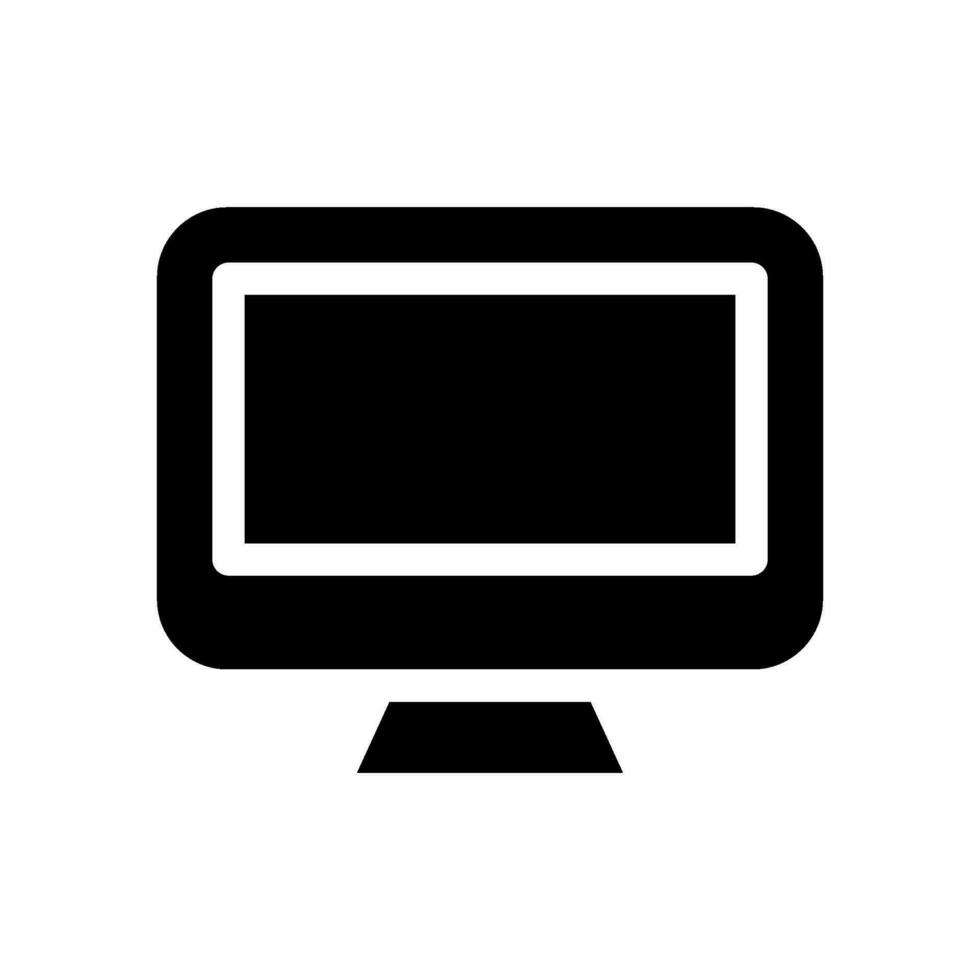 Screen Icon Vector Symbol Design Illustration