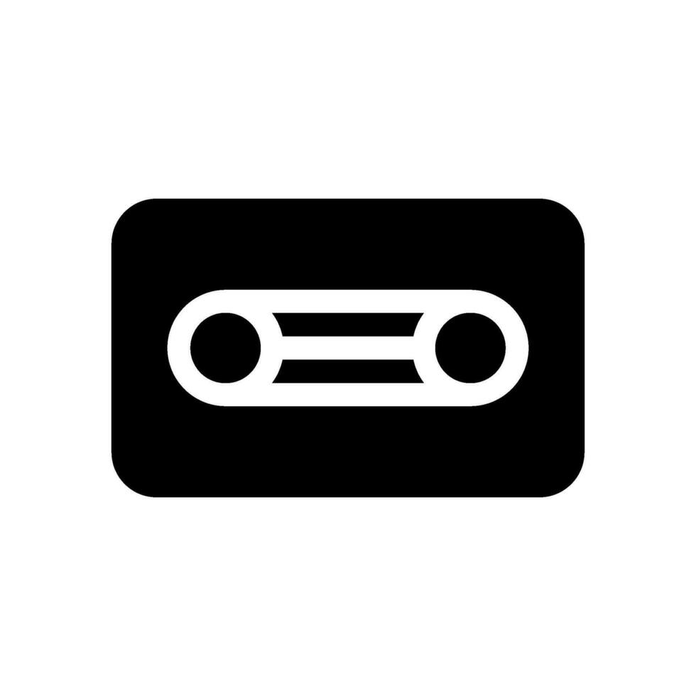 Cassete Icon Vector Symbol Design Illustration