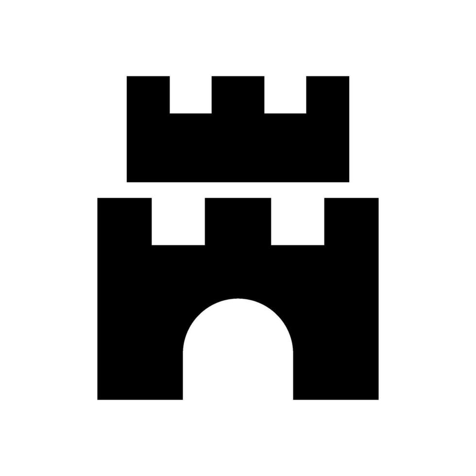 Castle Icon Vector Symbol Design Illustration