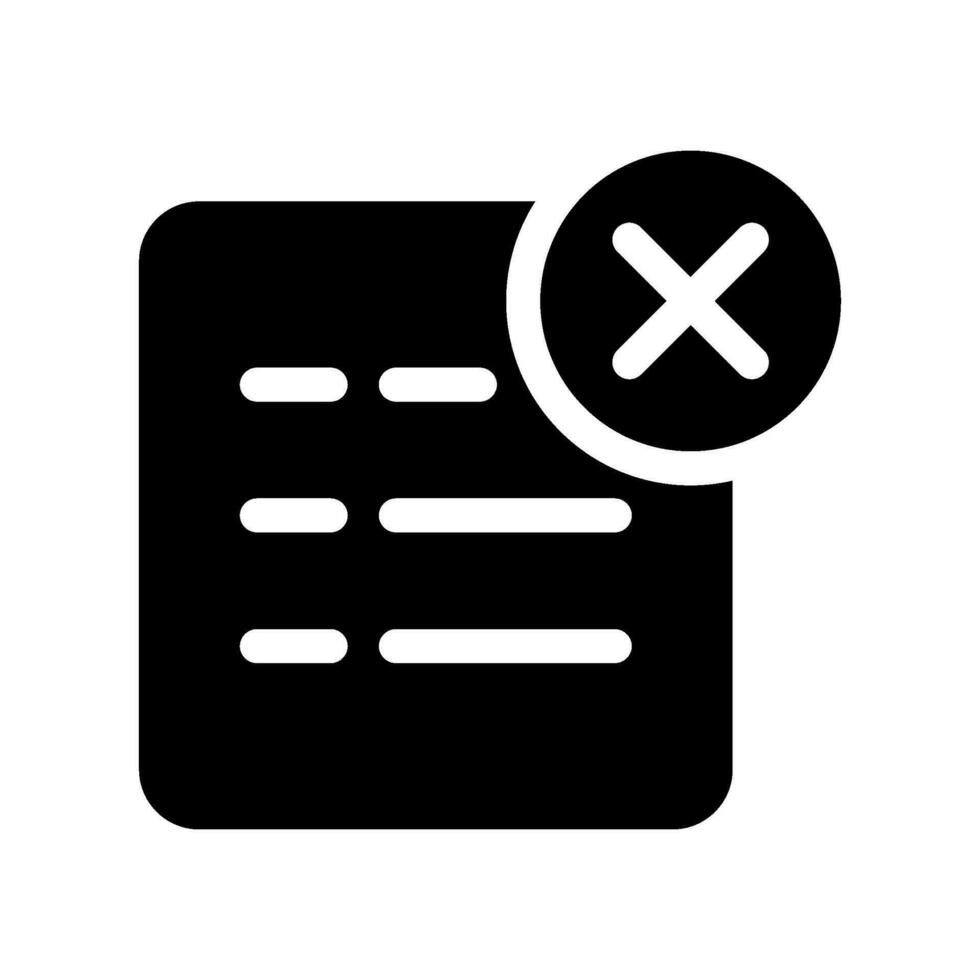 Cancel Order Icon Vector Symbol Design Illustration