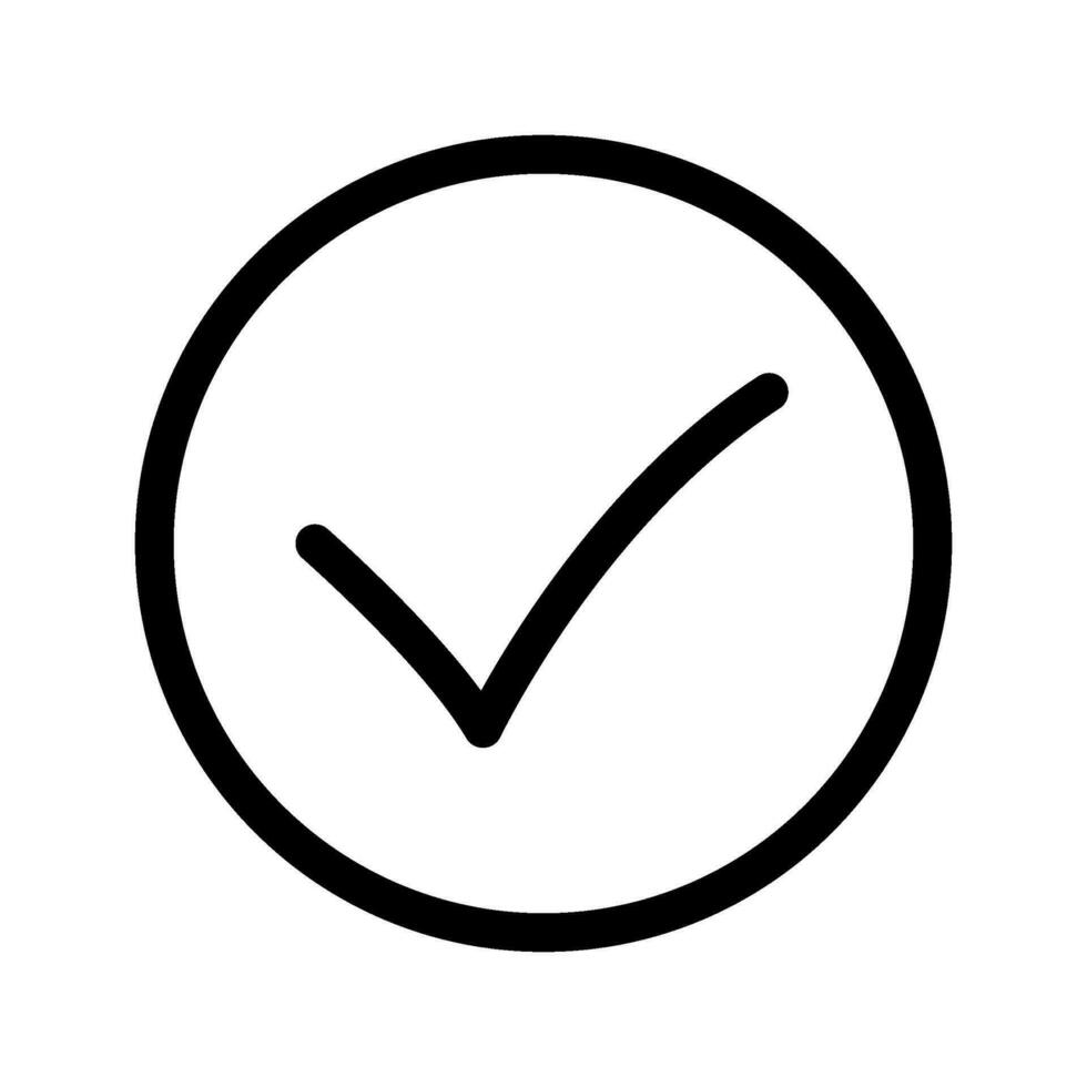 Check Mark Icon Vector Symbol Design Illustration
