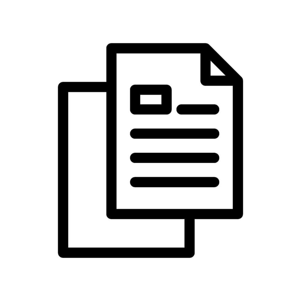 Papers Icon Vector Symbol Design Illustration