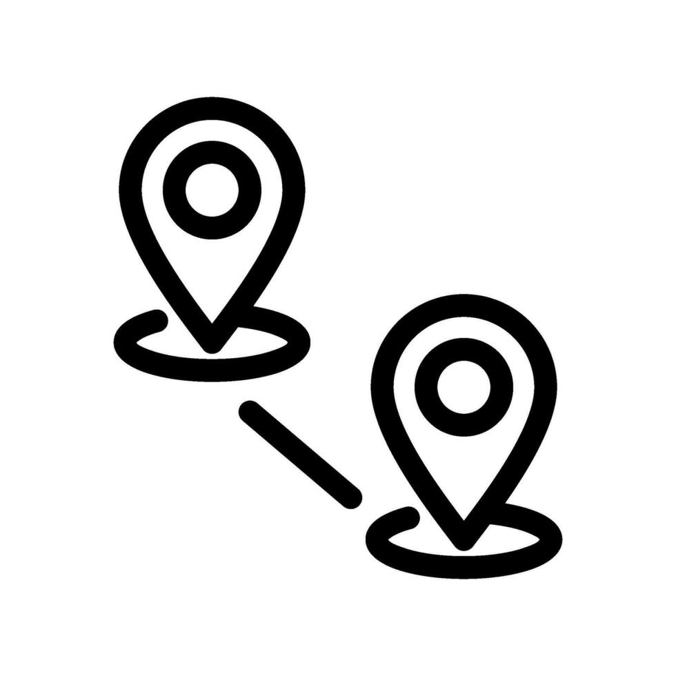 Distance Icon Vector Symbol Design Illustration