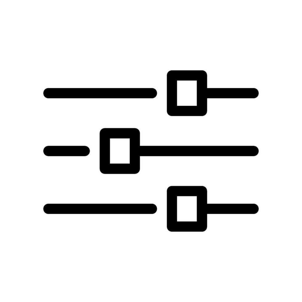 Equaliser Icon Vector Symbol Design Illustration