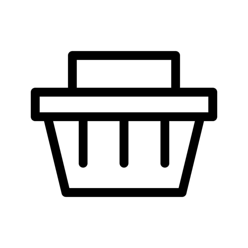 Shopping Basket Icon Vector Symbol Design Illustration