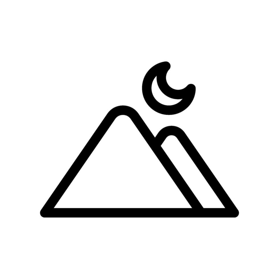 Mountains Icon Vector Symbol Design Illustration