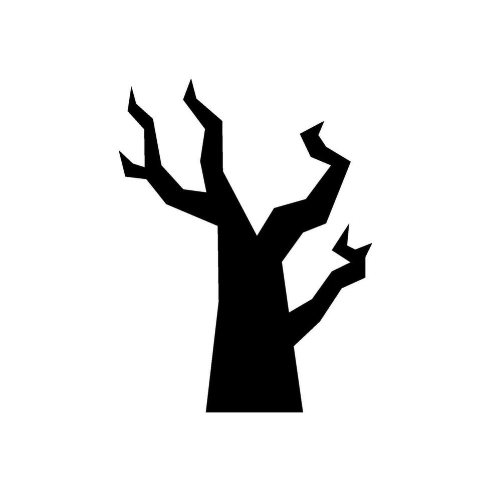 antiguo árbol icono vector símbolo diseño ilustración