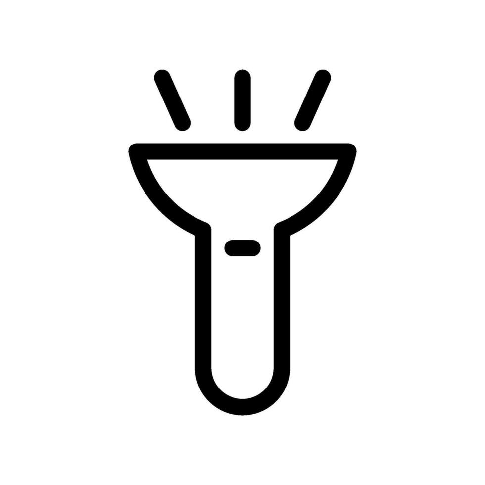 Flashlight Icon Vector Symbol Design Illustration