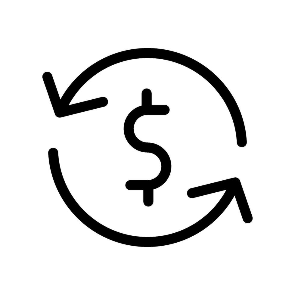 Money Exchange Icon Vector Symbol Design Illustration
