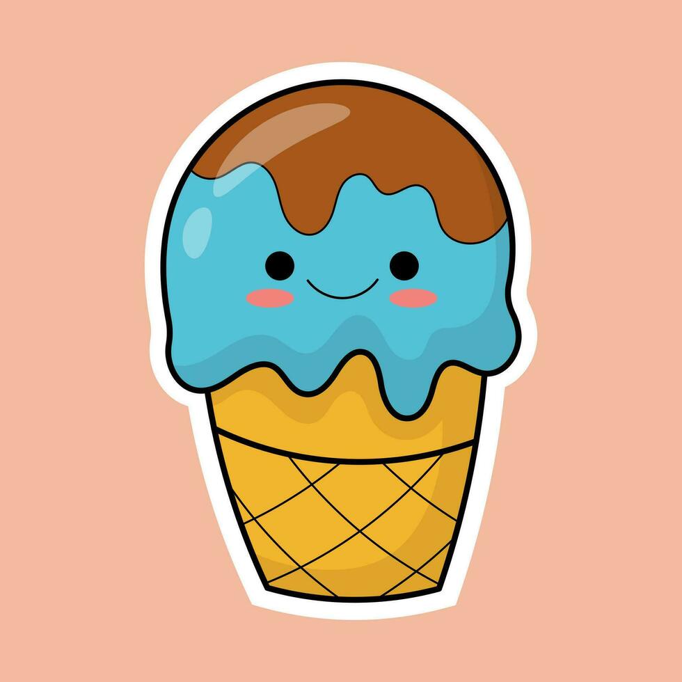 cute ice cream vector