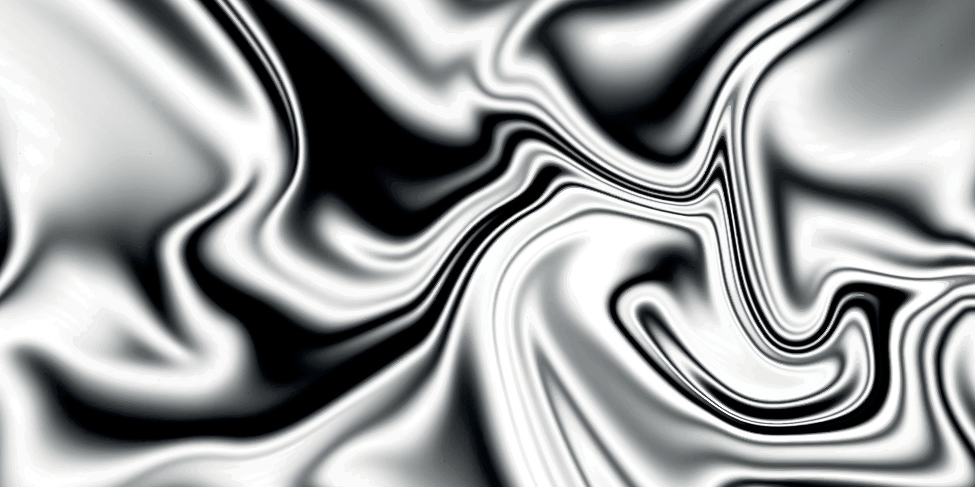 Silver chrome metal texture with waves. Liquid silver metallic silk ...