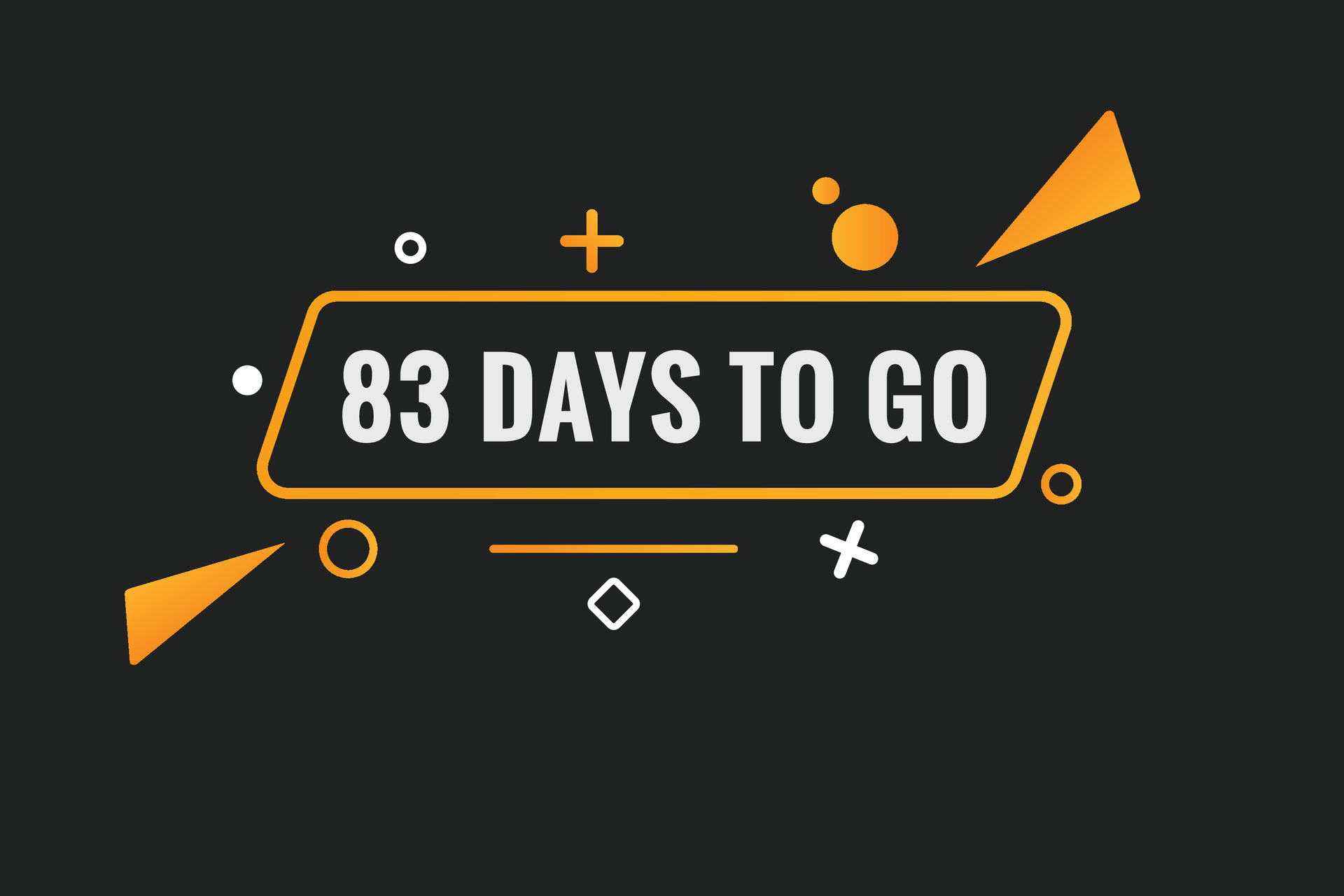 83 days to go countdown template. 83 day Countdown left days banner - Where Can I Watch 83 Days For Free