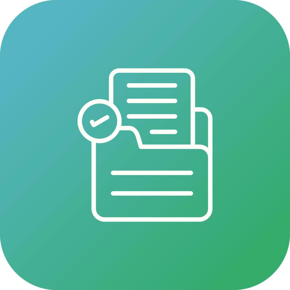 Document Check Vector Icon