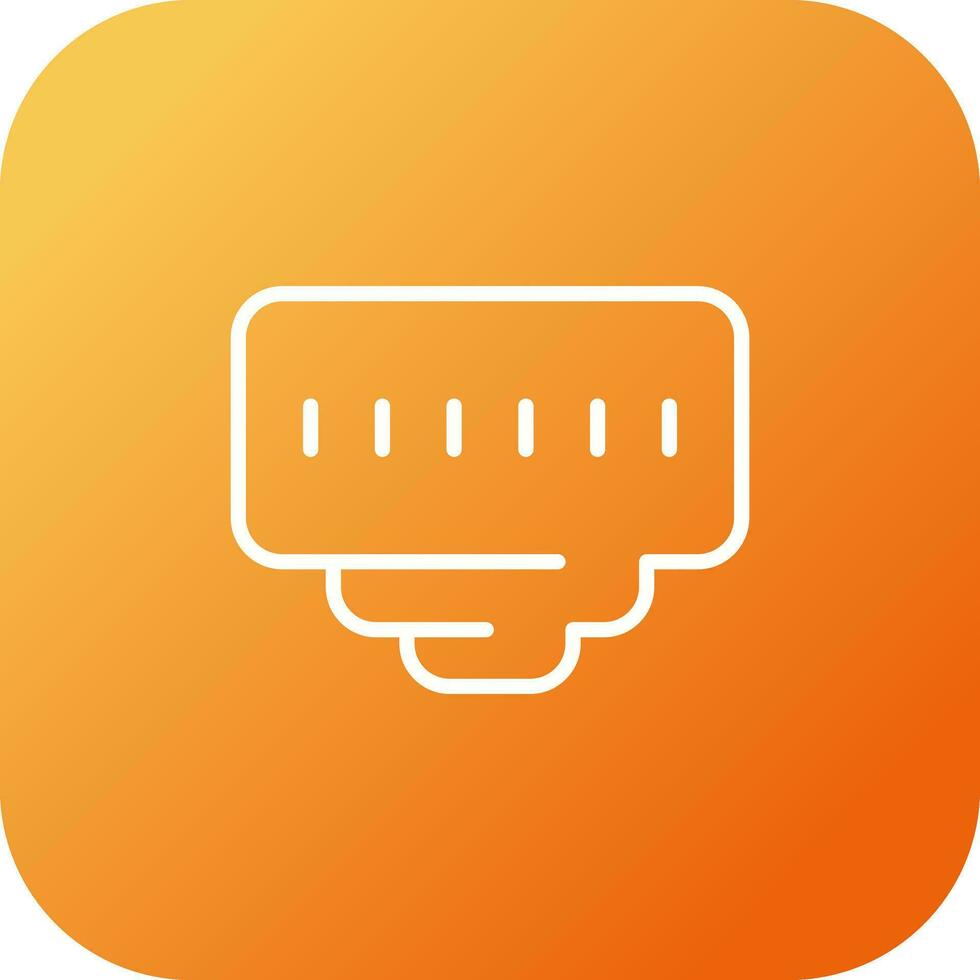 Ethernet Port Vector Icon