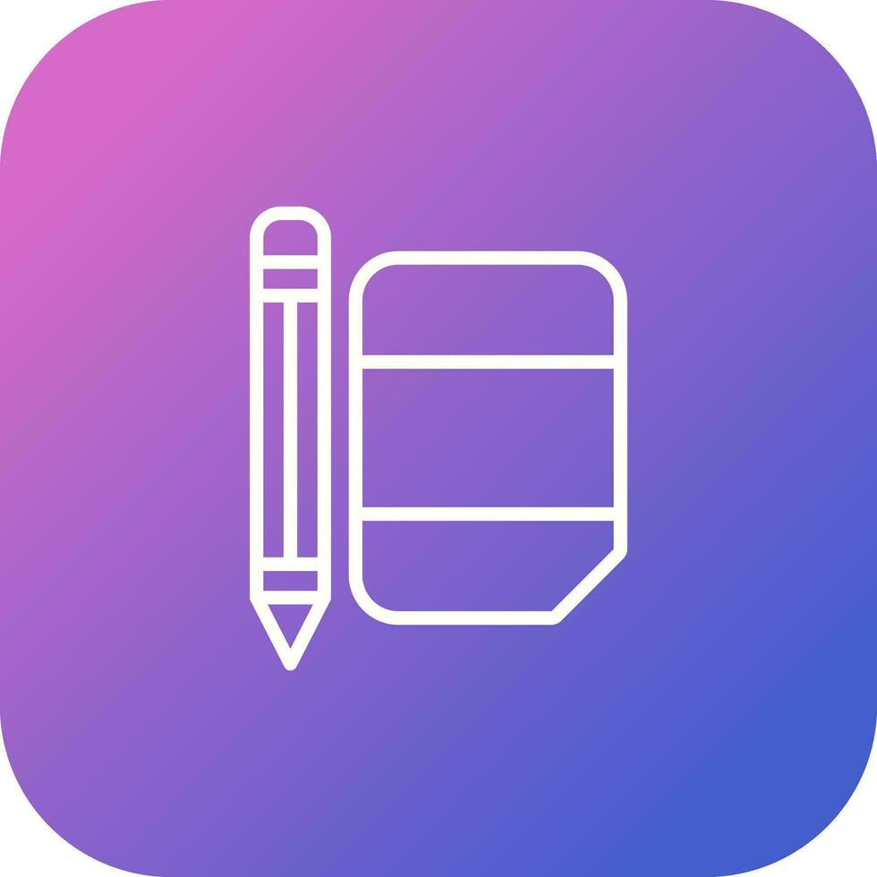 Eraser with pencil Vector Icon