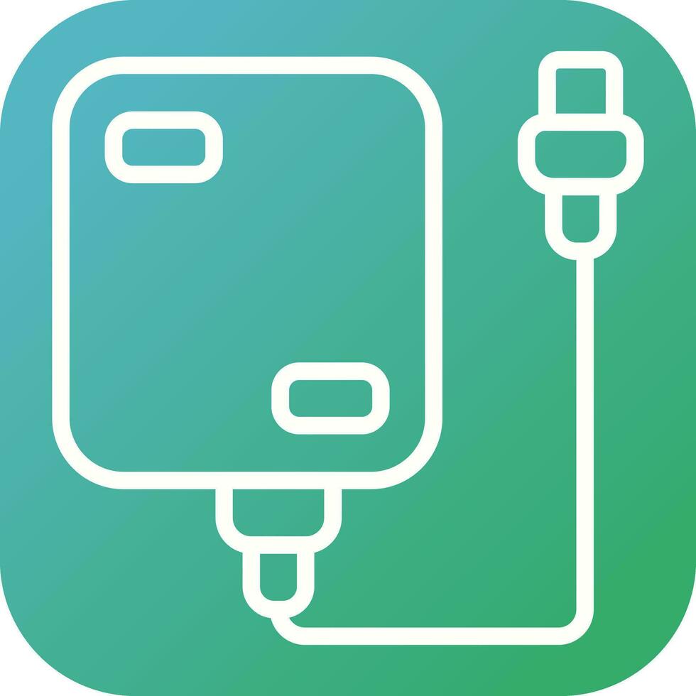 Portable Hard Drive Vector Icon