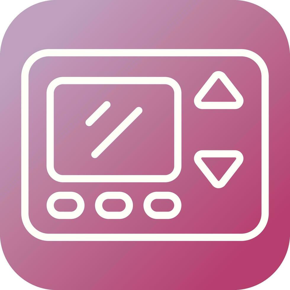 Smart Thermostat Vector Icon