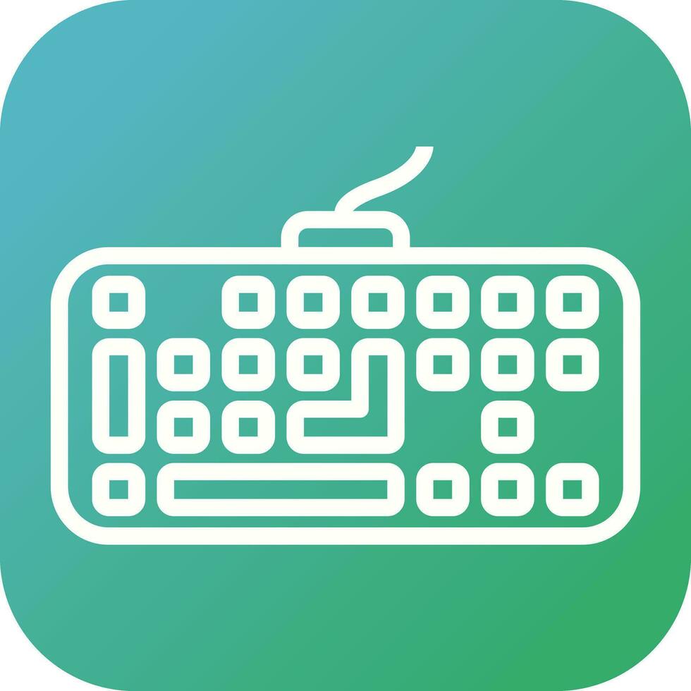 icono de vector de teclado