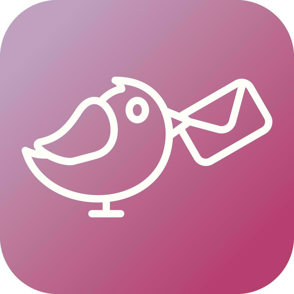 Carrier Pigeon Vector Icon