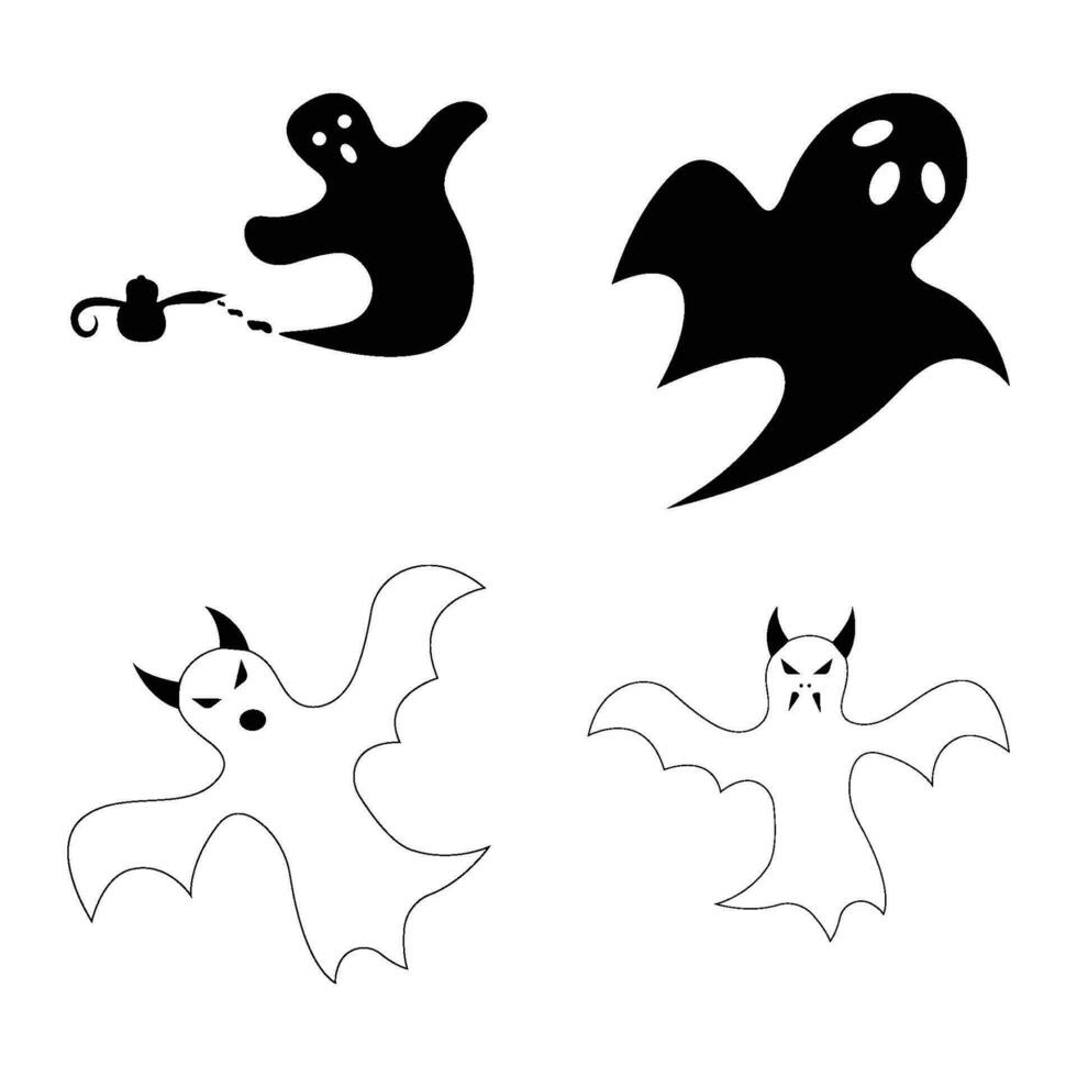 fantasma icono vector ilustración
