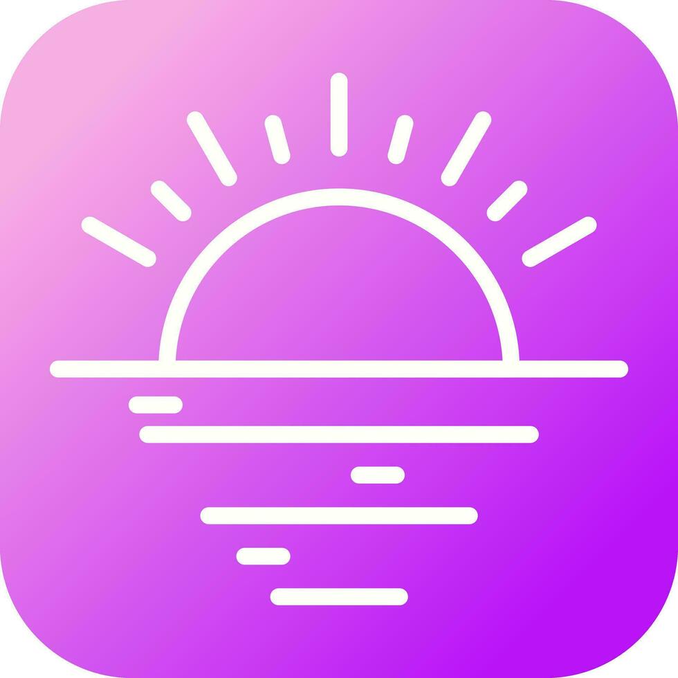 Sunset Vector Icon