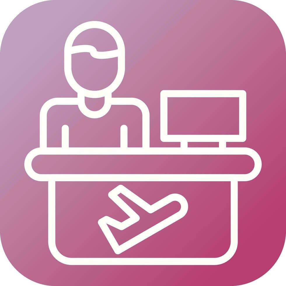 Travel Agent Vector Icon