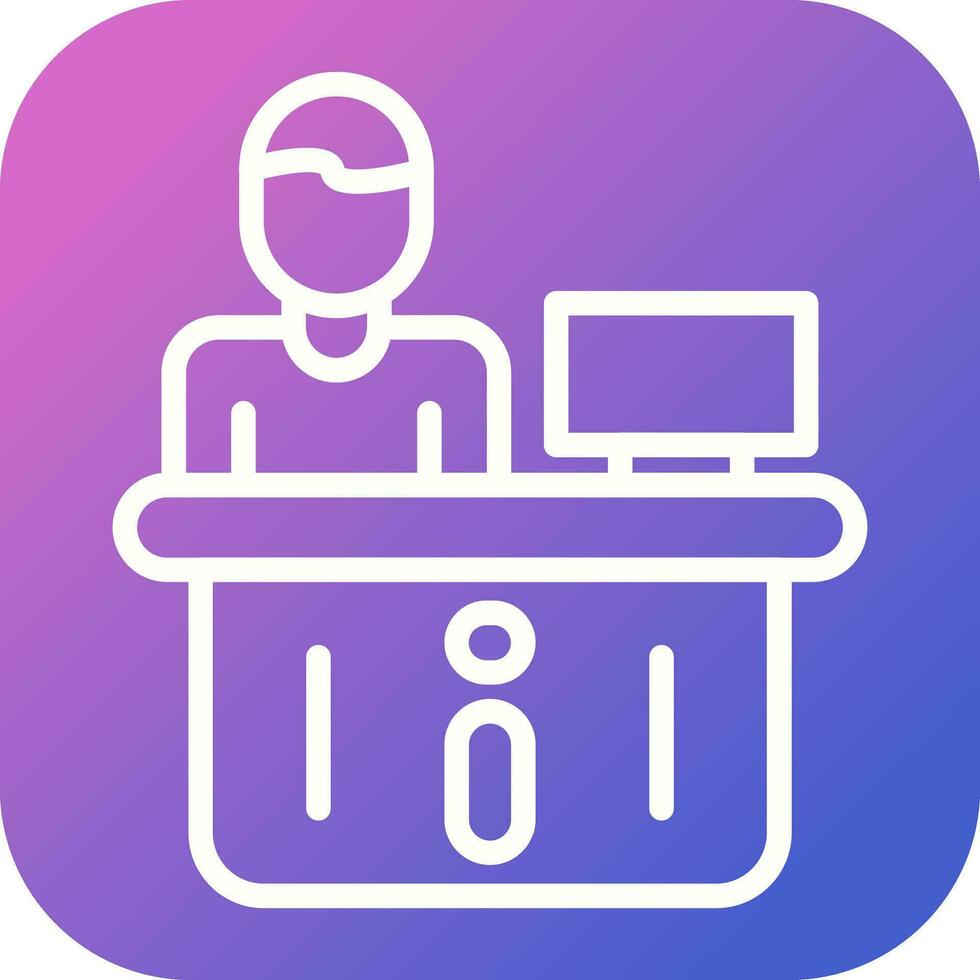 Information Desk Vector Icon