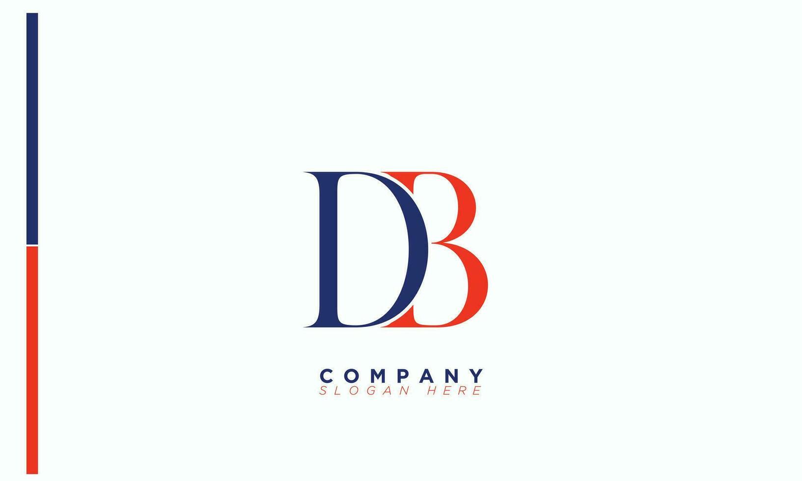 DB Alphabet letters Initials Monogram logo BD, D and B vector
