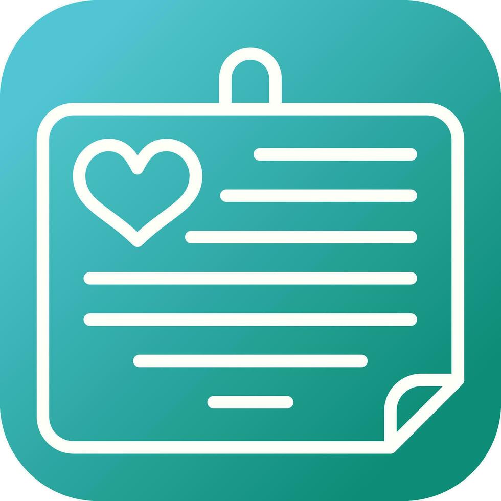 Love notes Vector Icon