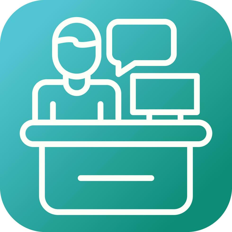 Academic Advisor Vector Icon
