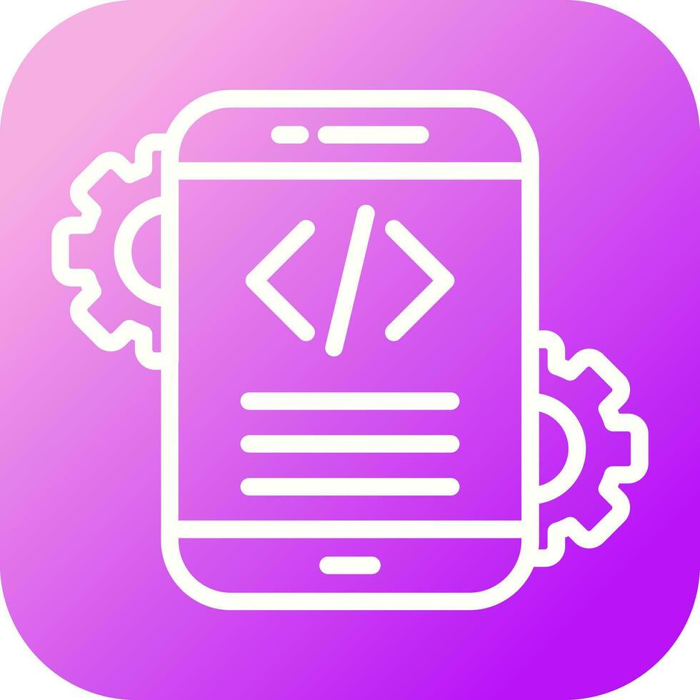 Mobile App Development Vector Icon