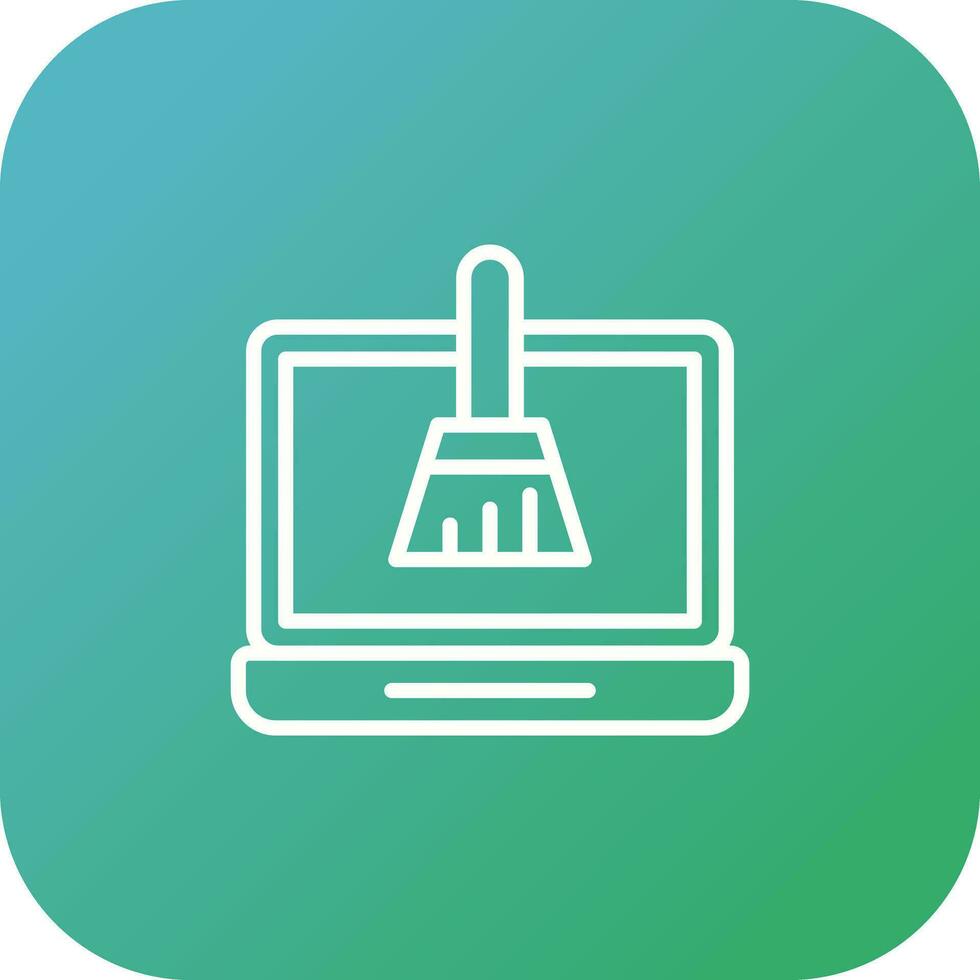 Disk Cleanup Vector Icon