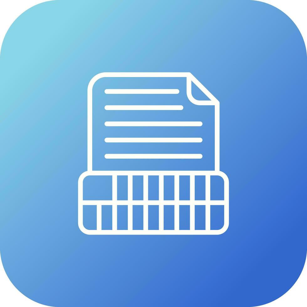 Document Insert Table Vector Icon