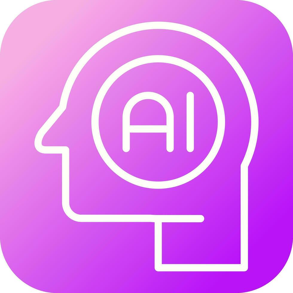 Artificial Intelligence Vector Icon