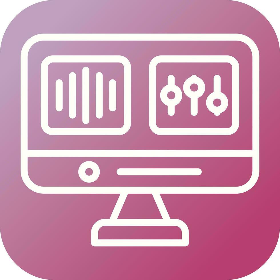 Audio Editing Vector Icon