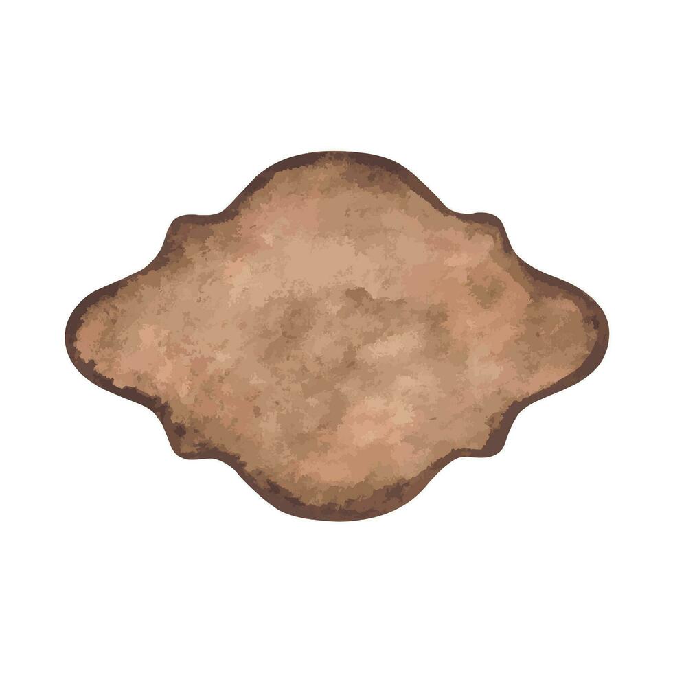 Craft tag rounded shapes vector