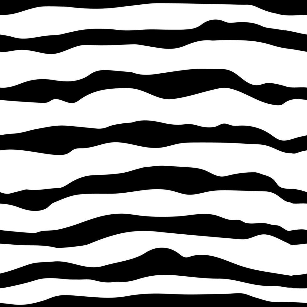 Black horizontal lines seamless pattern with swatches vector
