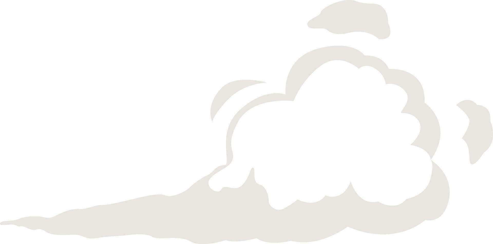 Cartoon explosion, steam clouds, puff, mist, fog, watery vapour. Special effect. vector