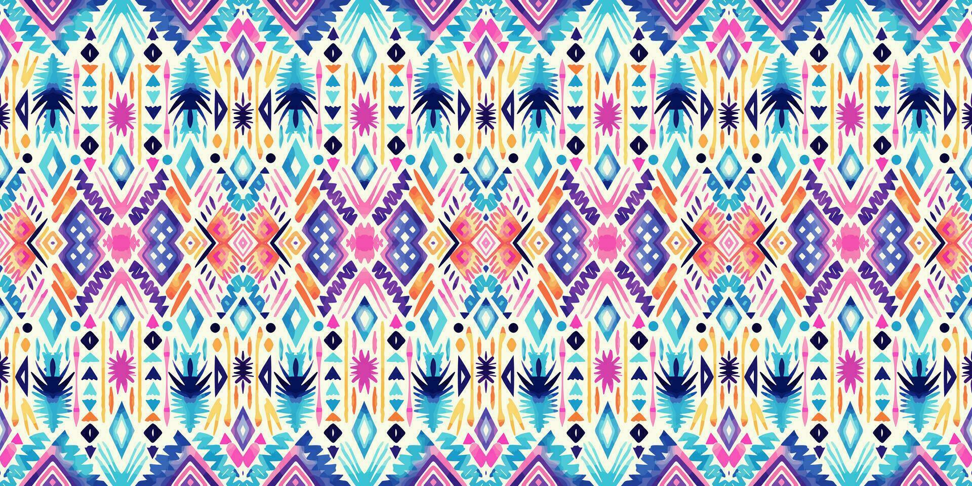 Seamless batik pattern,Seamless tribal batik pattern,and Seamless motif pattern resemble ethnic boho, Aztec,and ikat styles.designed for use in satin,wallpaper,fabric,curtain,carpet,Batik Embroidery vector