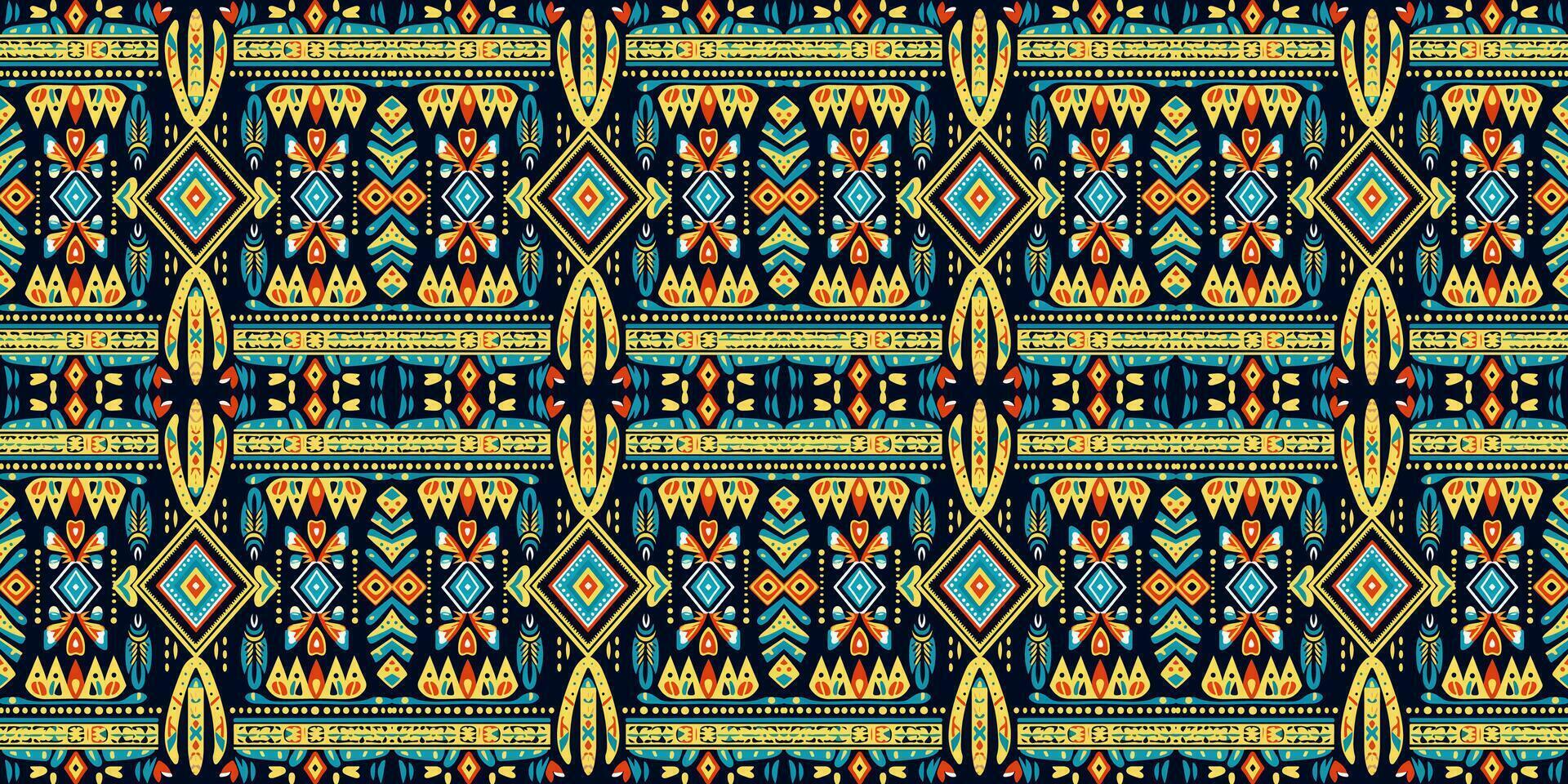 sin costura batik patrón, sin costuras tribal batik patrón, y sin costura motivo modelo asemejarse a étnico boho, azteca, y ikat estilos.diseñados para utilizar en satén, papel pintado, tela, cortina, alfombra, batik bordado vector