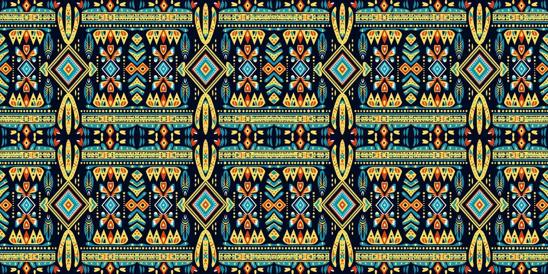 Seamless batik pattern,Seamless tribal batik pattern,and Seamless motif pattern resemble ethnic boho, Aztec,and ikat styles.designed for use in satin,wallpaper,fabric,curtain,carpet,Batik Embroidery vector