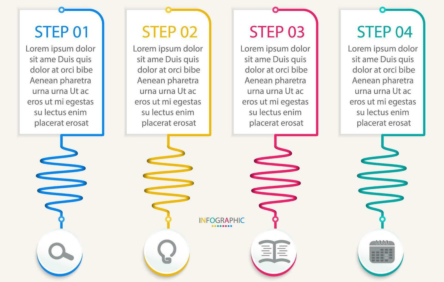 Vector infographic timeline template modern graphic design