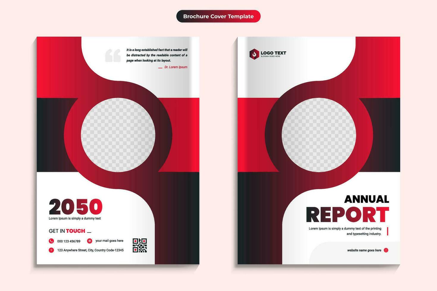 Creative Corporate Business Brochure Book Cover Design Template in A4. Can be adapted to Brochures, Annual Reports, magazines, posters, Business presentations, portfolios, flyers vector