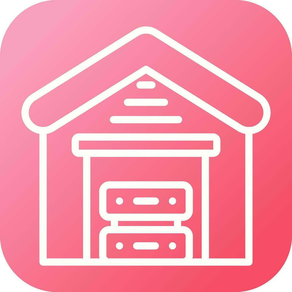 Data Warehouse Vector Icon