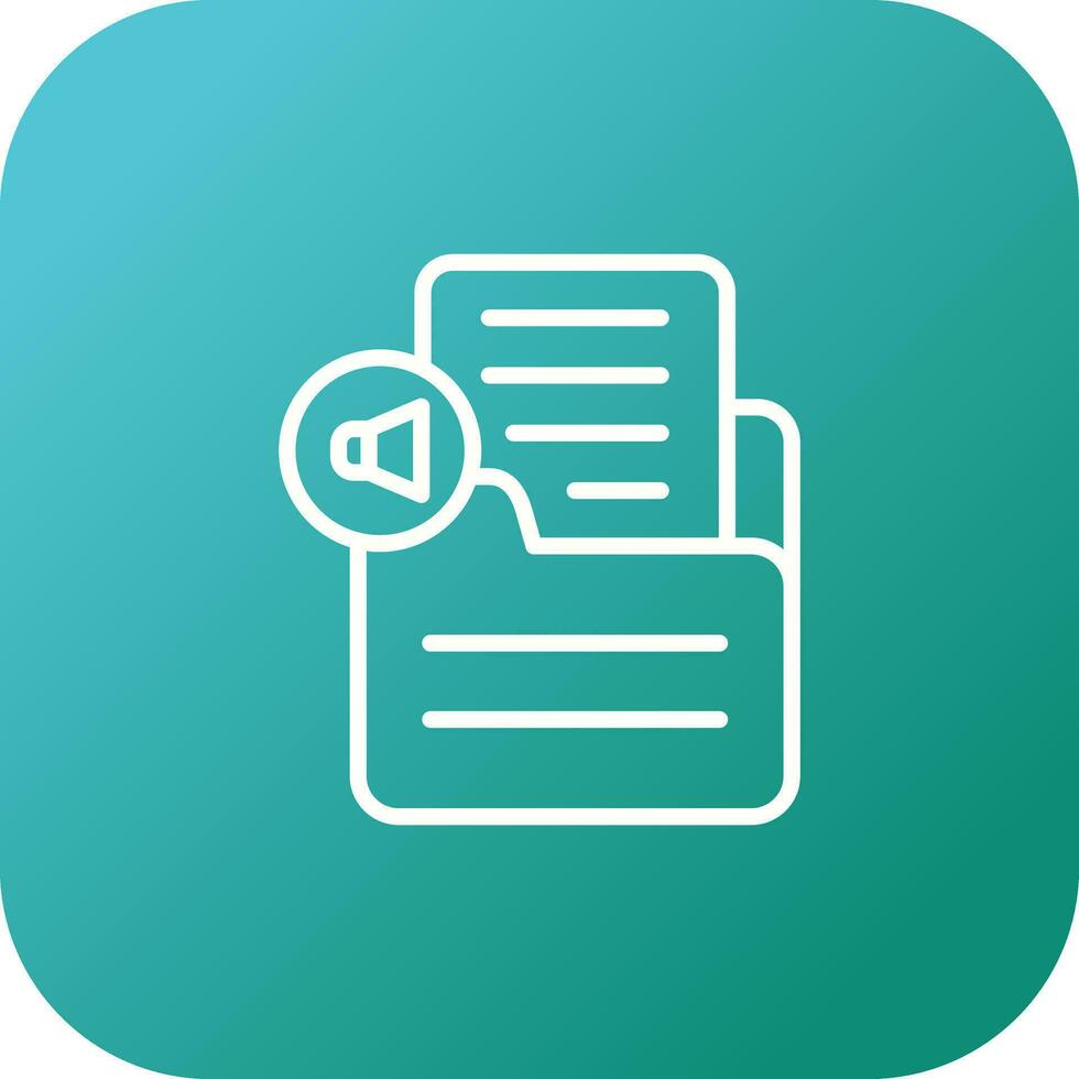 Document Insert Audio Vector Icon