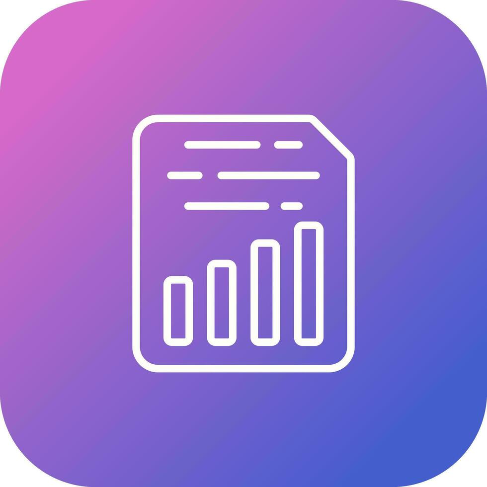 Document Insert Chart Vector Icon
