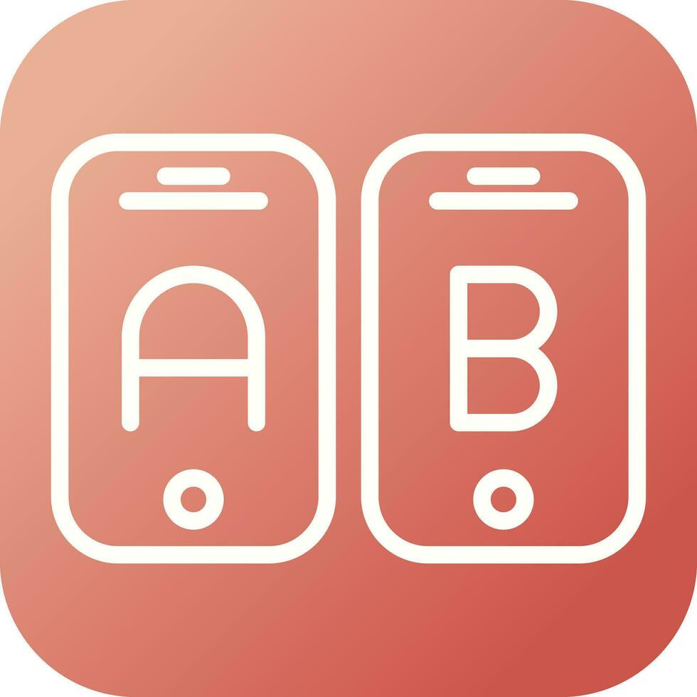 A B Testing Vector Icon