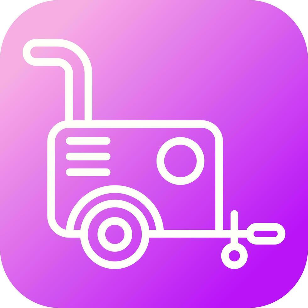 Portable air compressor Vector Icon